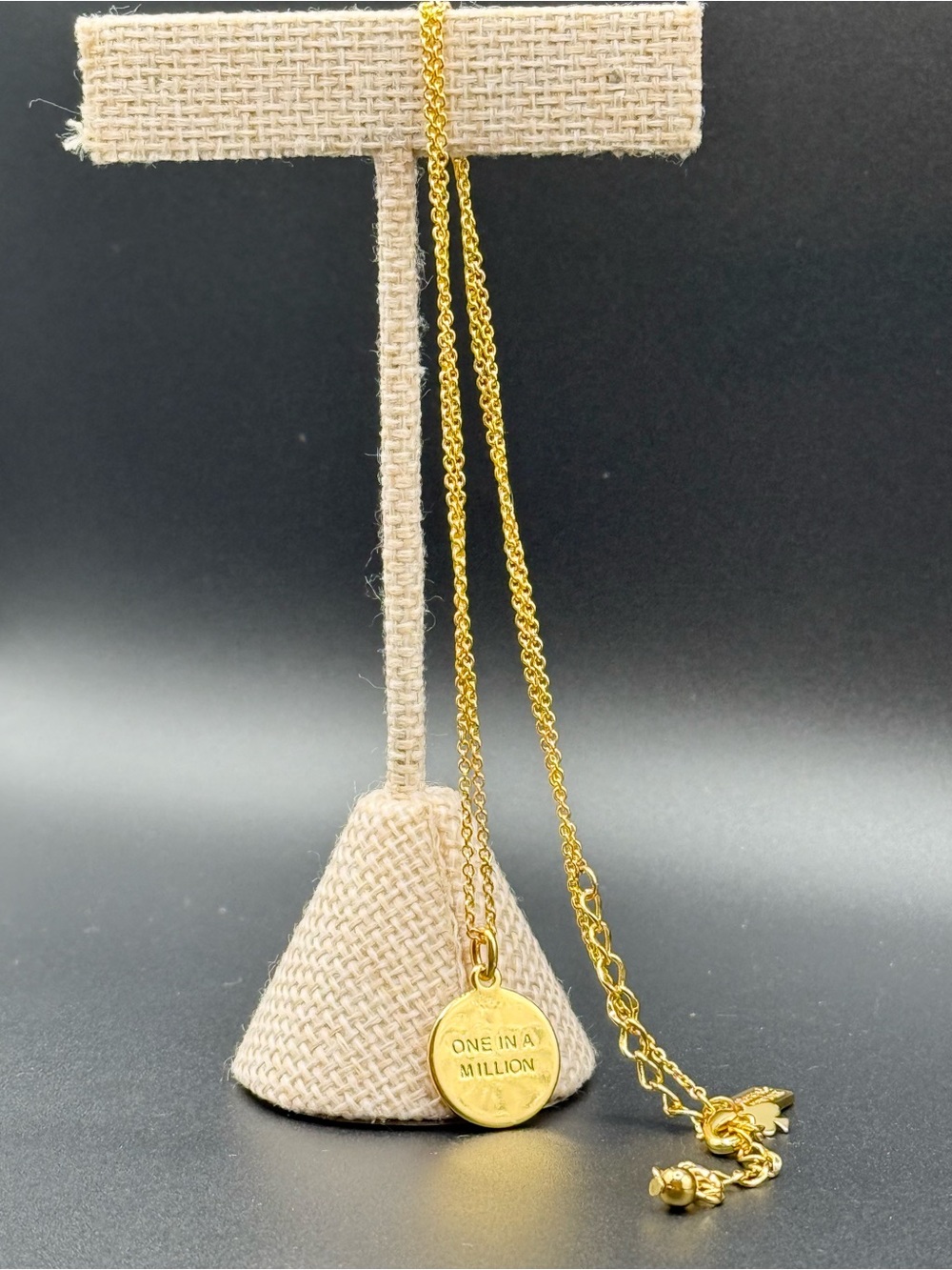 Kate Spade 12k Gold-Plated Initial “J” Pendant Necklace, 17" + 3" Extender - Picture 2 of 5